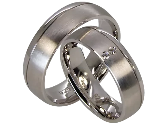 Anthony - a pair of rings (silver)